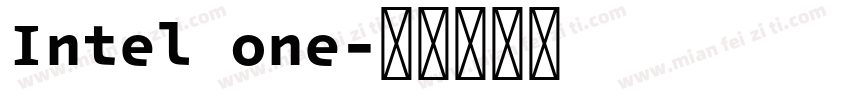Intel one字体转换